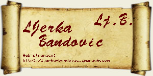 LJerka Bandović vizit kartica